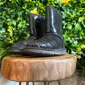 Black Sequin Ugg Boots